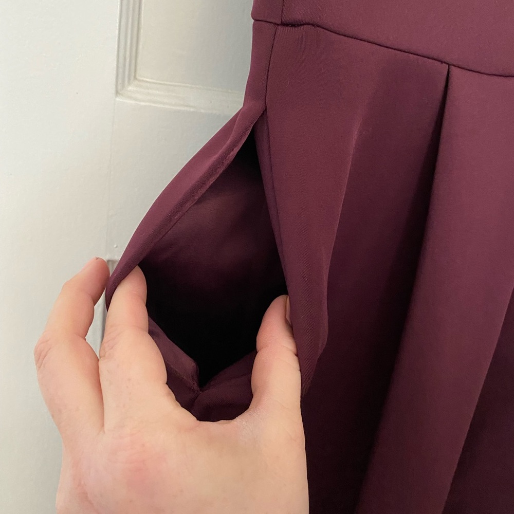 Ted Baker Burgundy Dress - Picture 2 of 6